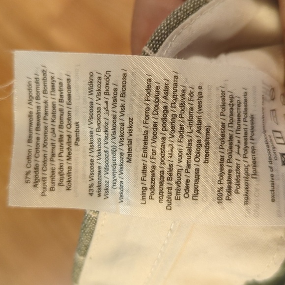 Striped wide leg trousers size 4 gray and white high rise Vero Moda - Picture 6 of 7